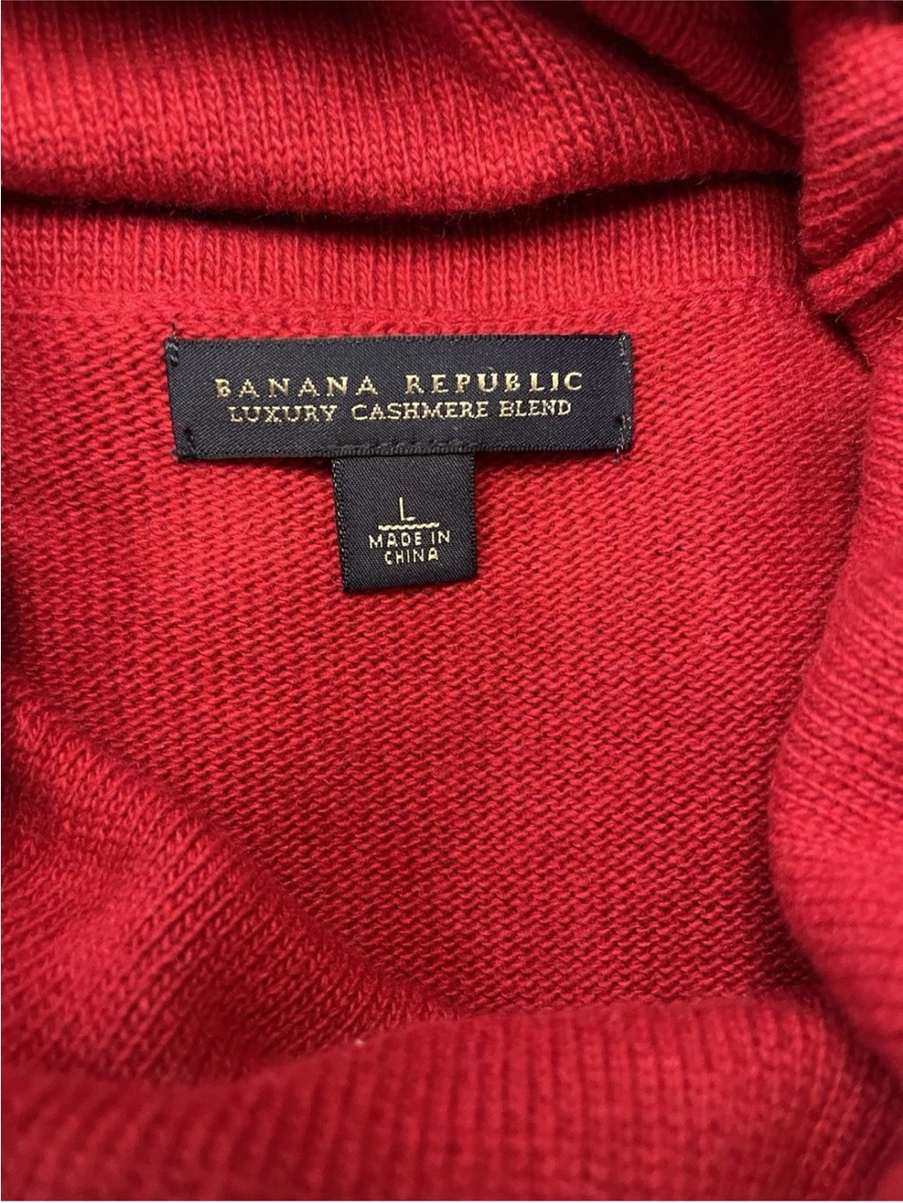 Banana Republic Dress Women’s L Red Sweater Luxury Cashmere Wool Blend Cowl Neck - Picture 9 of 10